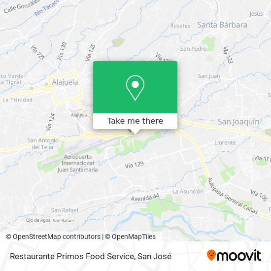 Restaurante Primos Food Service map