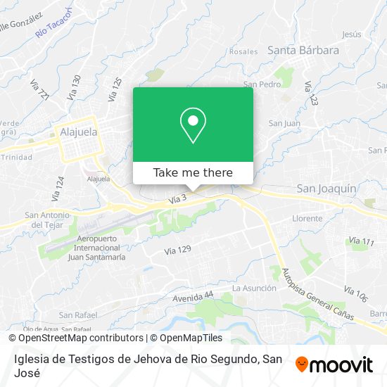 Mapa de Iglesia de Testigos de Jehova de Rio Segundo