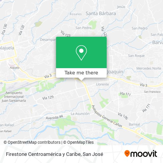 Firestone Centroamérica y Caribe map