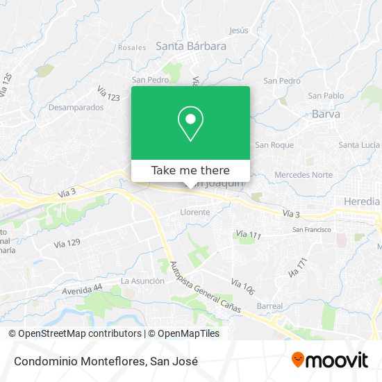 Condominio Monteflores map