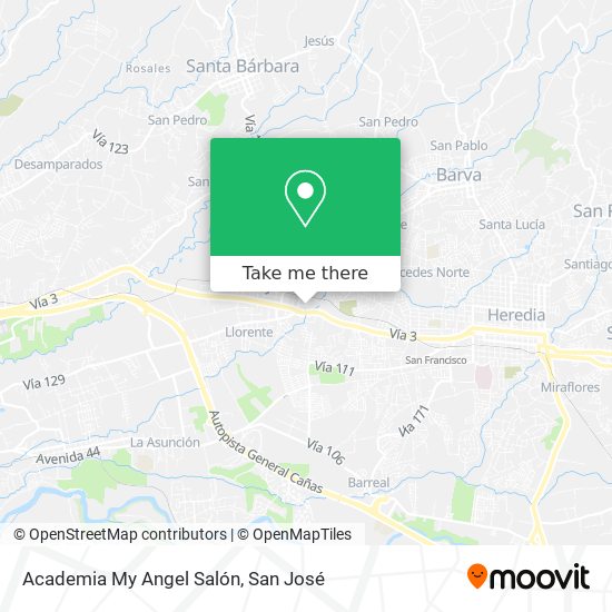 Academia My Angel Salón map