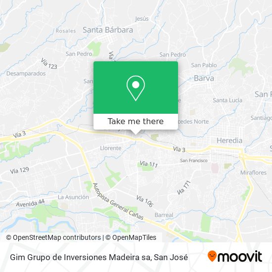 Gim Grupo de Inversiones Madeira sa map