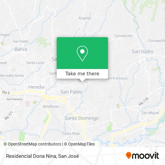 Mapa de Residencial Dona Nina