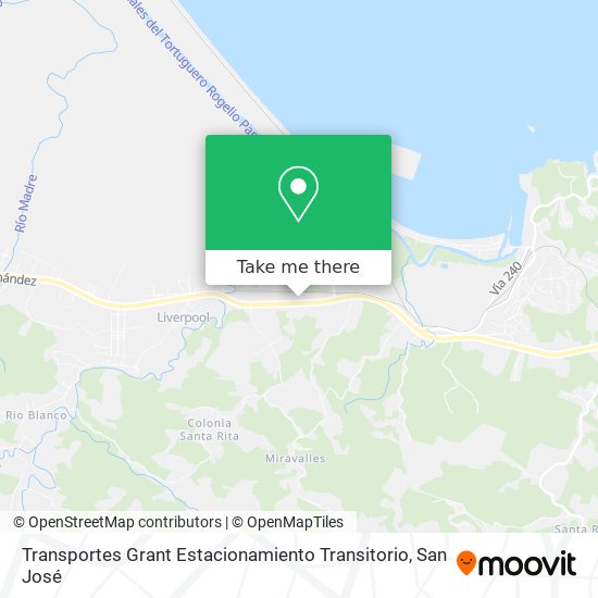 Transportes Grant Estacionamiento Transitorio map