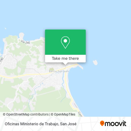 Oficinas Ministerio de Trabajo map