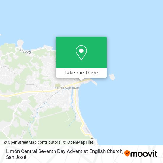 Limón Central Seventh Day Adventist English Church map