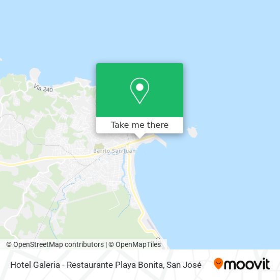 Hotel Galeria - Restaurante Playa Bonita map