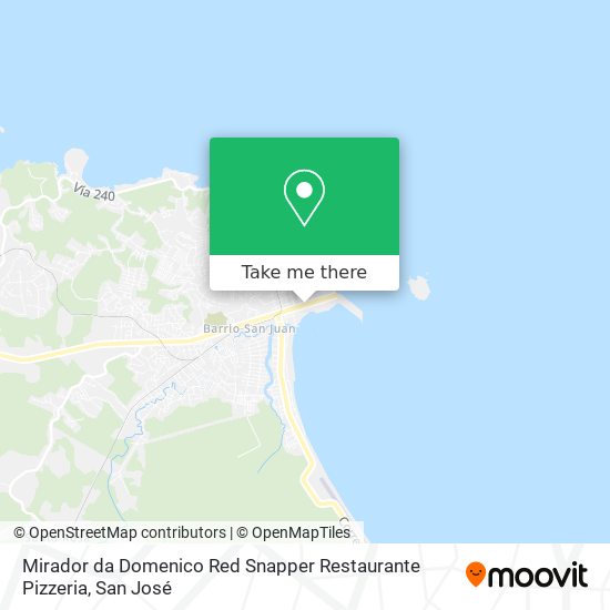 Mirador da Domenico Red Snapper Restaurante Pizzeria map