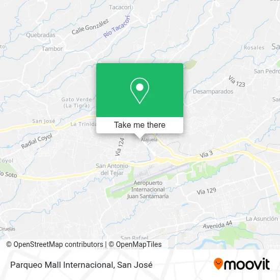 Parqueo Mall Internacional map