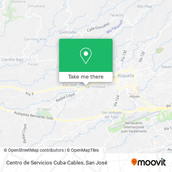 Centro de Servicios Cuba-Cables map