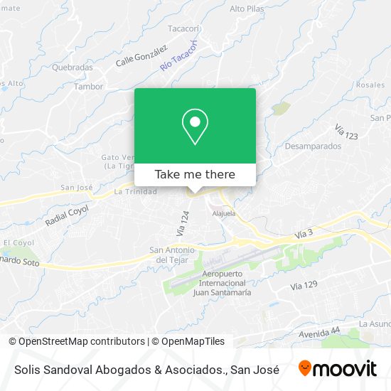 Solis Sandoval Abogados & Asociados. map