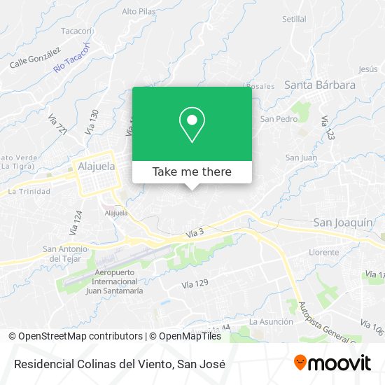 Residencial Colinas del Viento map