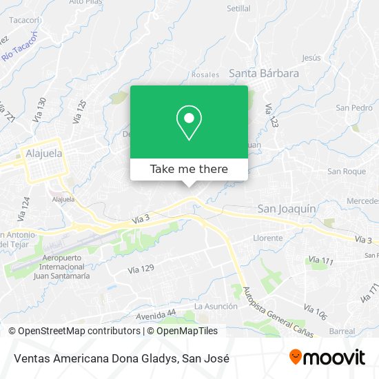Mapa de Ventas Americana Dona Gladys