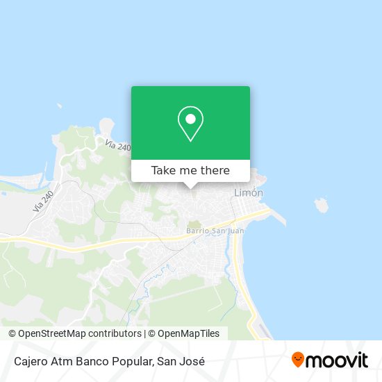 Cajero Atm Banco Popular map
