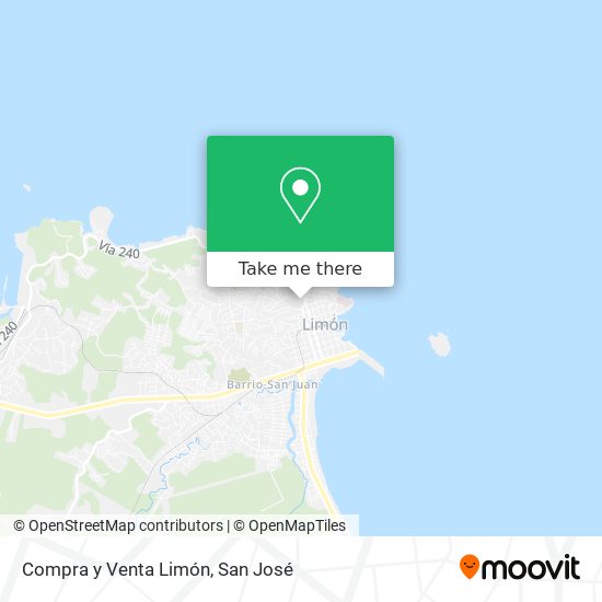 Compra y Venta Limón map
