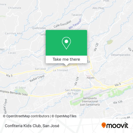 Confiteria Kids Club map