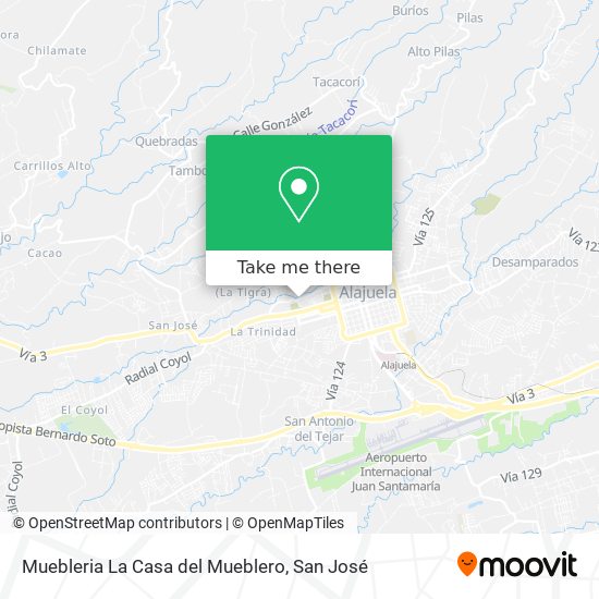 Mapa de Muebleria La Casa del Mueblero