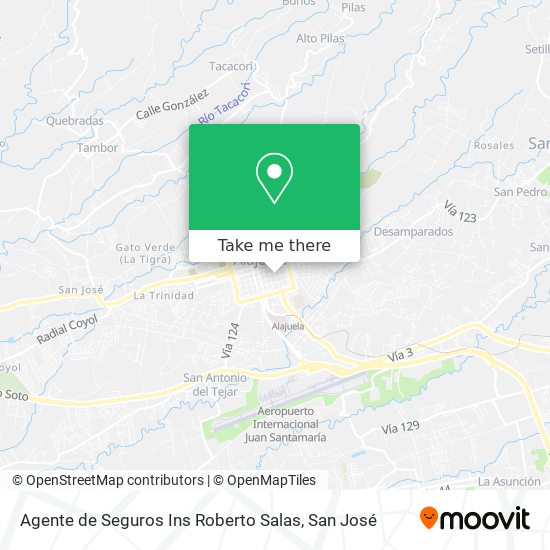 Mapa de Agente de Seguros Ins Roberto Salas