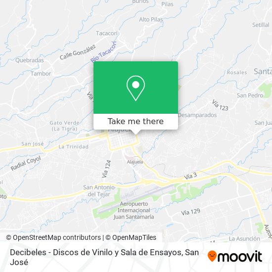 Decibeles - Discos de Vinilo y Sala de Ensayos map