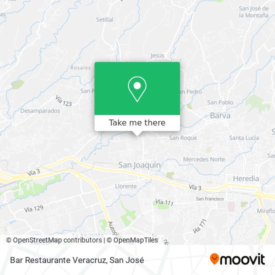 Mapa de Bar Restaurante Veracruz