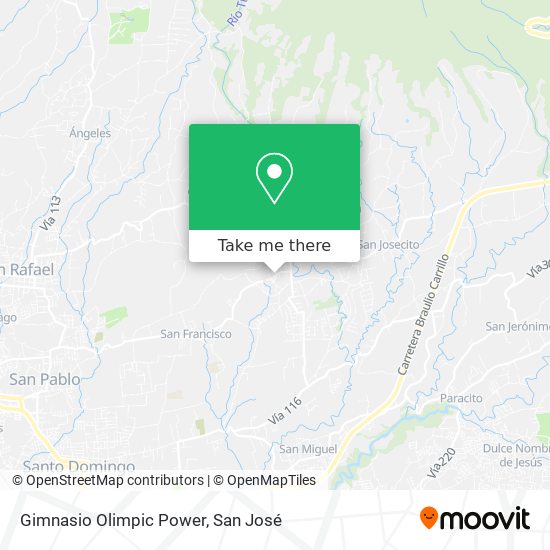 Gimnasio Olimpic Power map