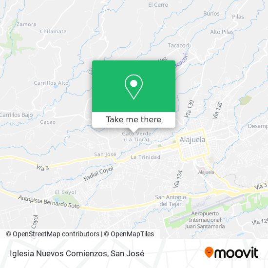 Mapa de Iglesia Nuevos Comienzos