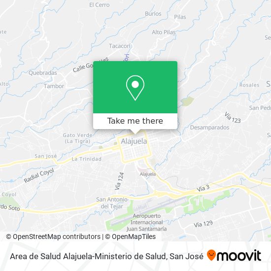 Area de Salud Alajuela-Ministerio de Salud map
