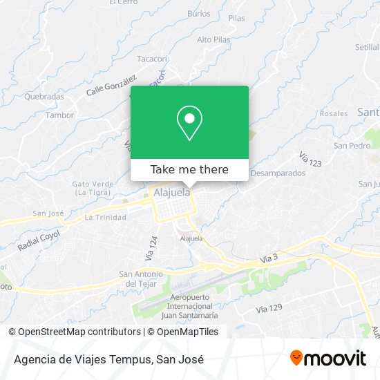 Agencia de Viajes Tempus map