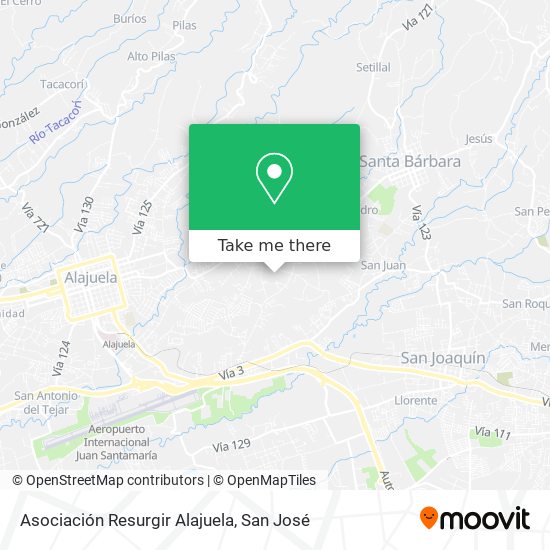 Asociación Resurgir Alajuela map