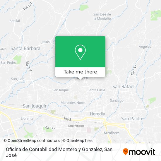 Oficina de Contabilidad Montero y Gonzalez map