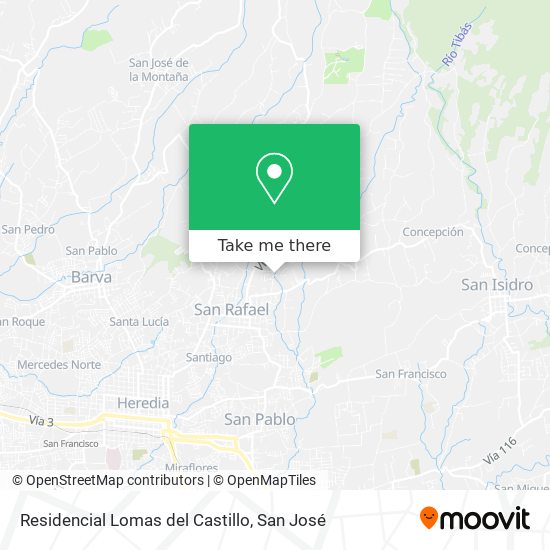 Mapa de Residencial Lomas del Castillo