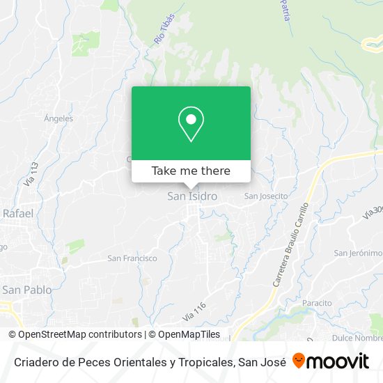 Criadero de Peces Orientales y Tropicales map