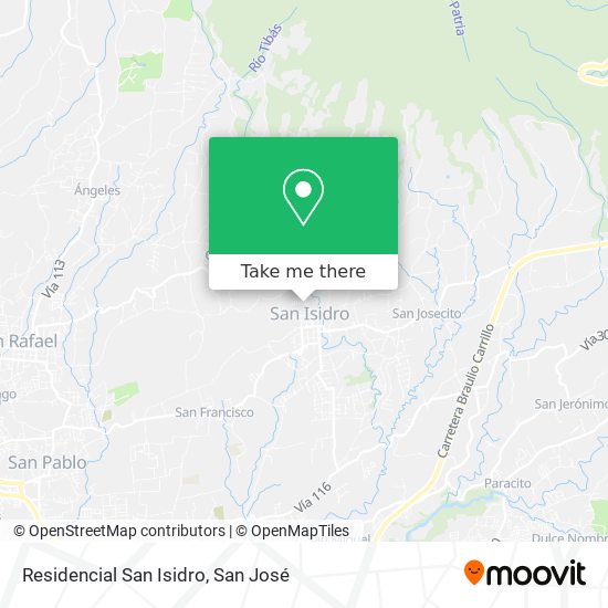 Residencial San Isidro map