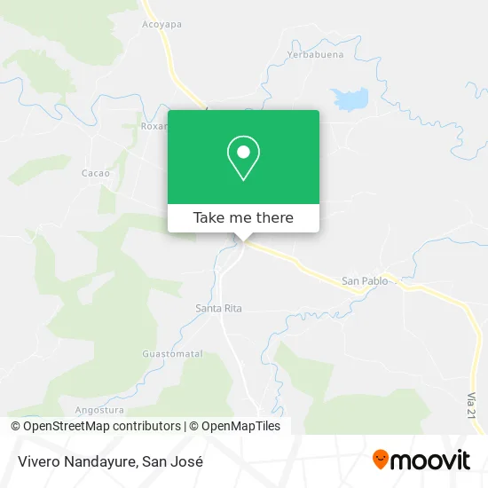 Vivero Nandayure map