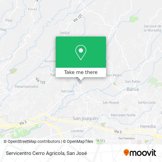 Servicentro Cerro Agricola map