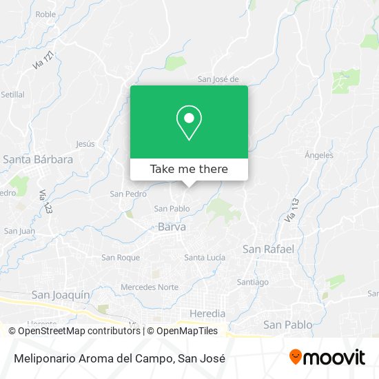 Mapa de Meliponario Aroma del Campo