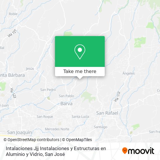 Intalaciones Jjj Instalaciones y Estructuras en Aluminio y Vidrio map