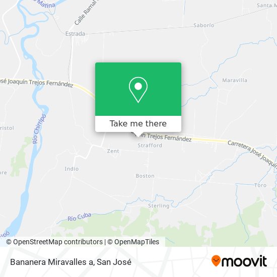 Bananera Miravalles a map