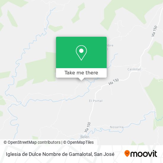 Mapa de Iglesia de Dulce Nombre de Gamalotal