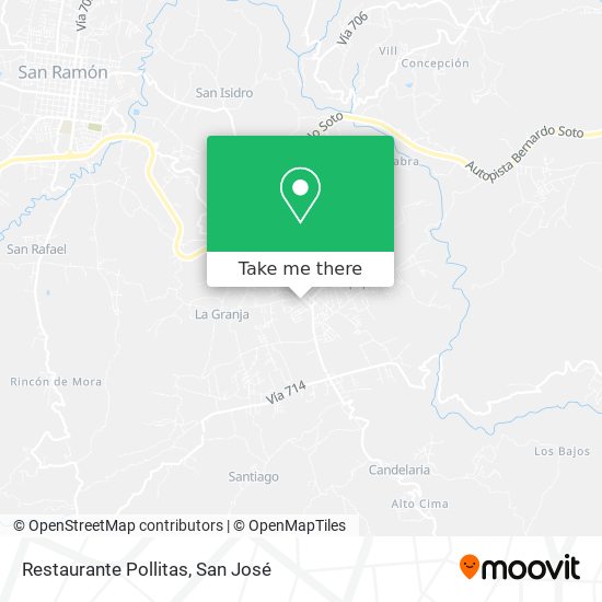 Restaurante Pollitas map