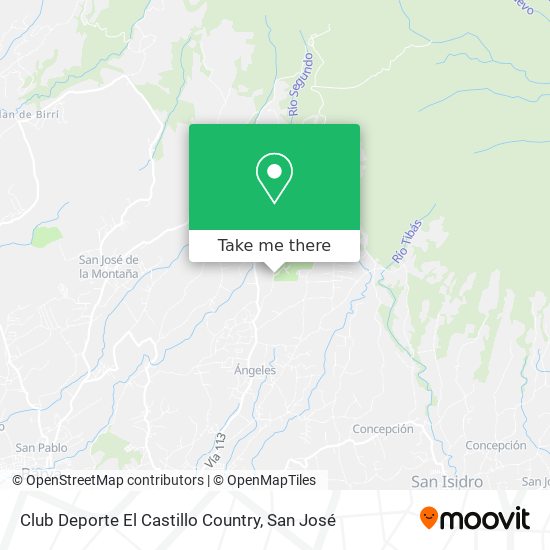 Club Deporte El Castillo Country map