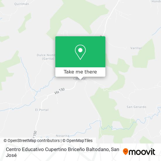 Mapa de Centro Educativo Cupertino Briceño Baltodano
