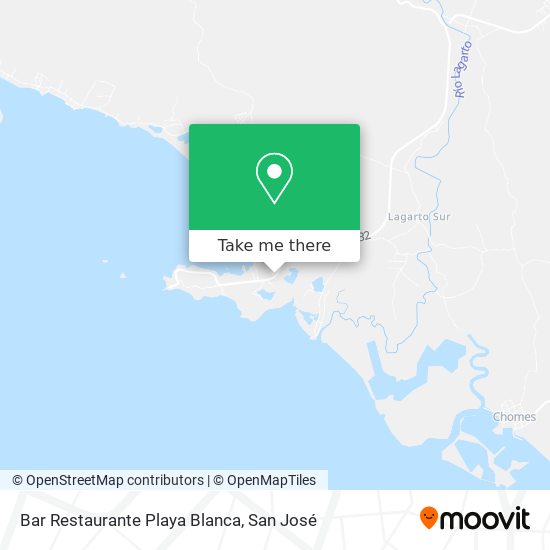 Mapa de Bar Restaurante Playa Blanca