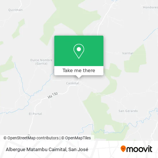 Albergue Matambu Caimital map