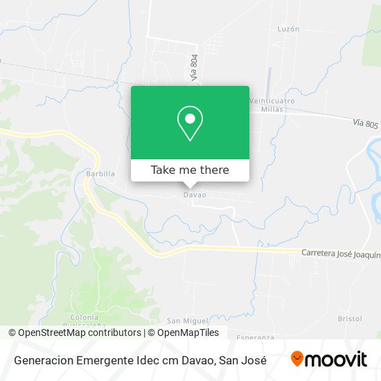 Mapa de Generacion Emergente Idec cm Davao