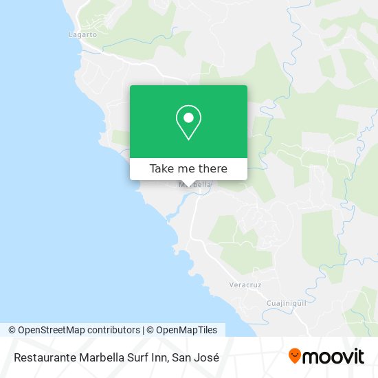 Restaurante Marbella Surf Inn map
