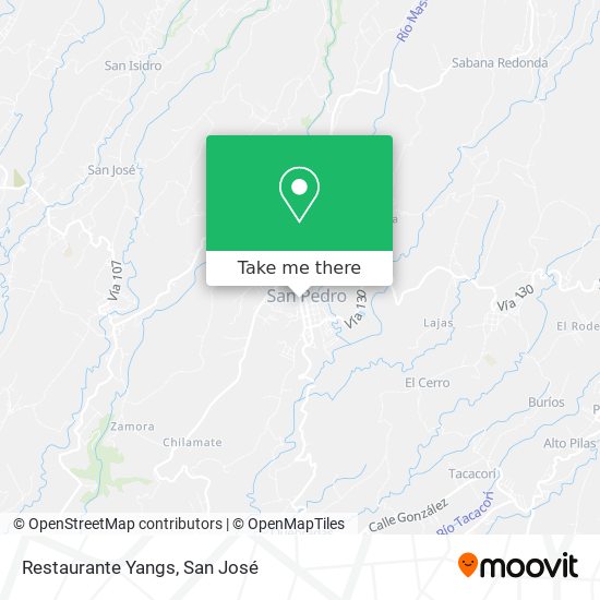 Restaurante Yangs map