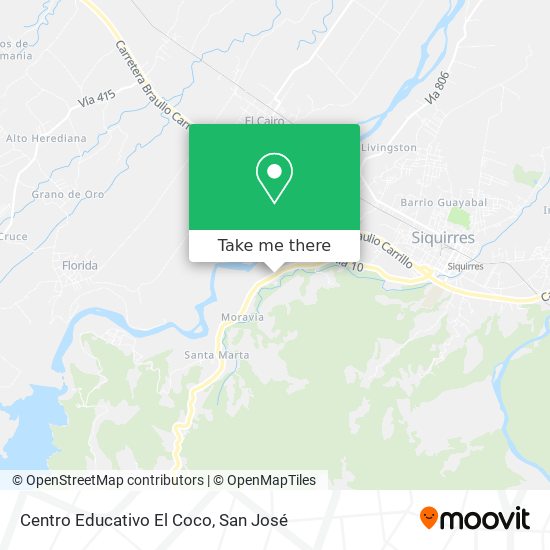 Mapa de Centro Educativo El Coco