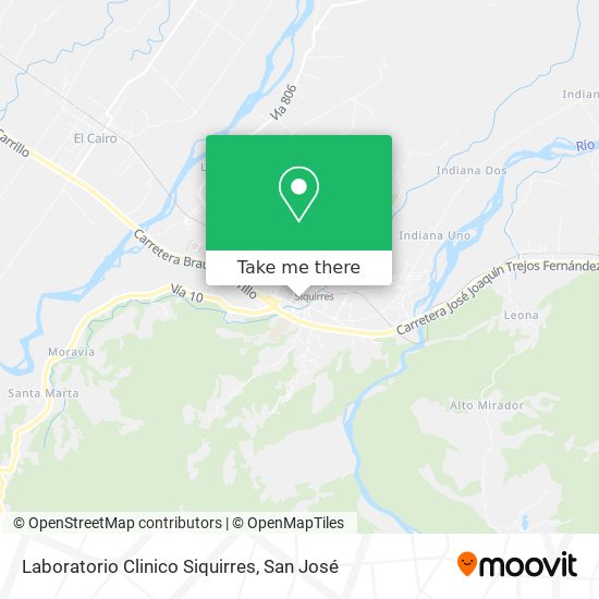 Laboratorio Clinico Siquirres map