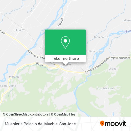 Muebleria Palacio del Mueble map